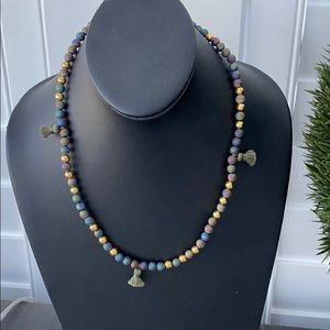 Gorjana (1)18K Gold Plated Hannah Druzy Tassel